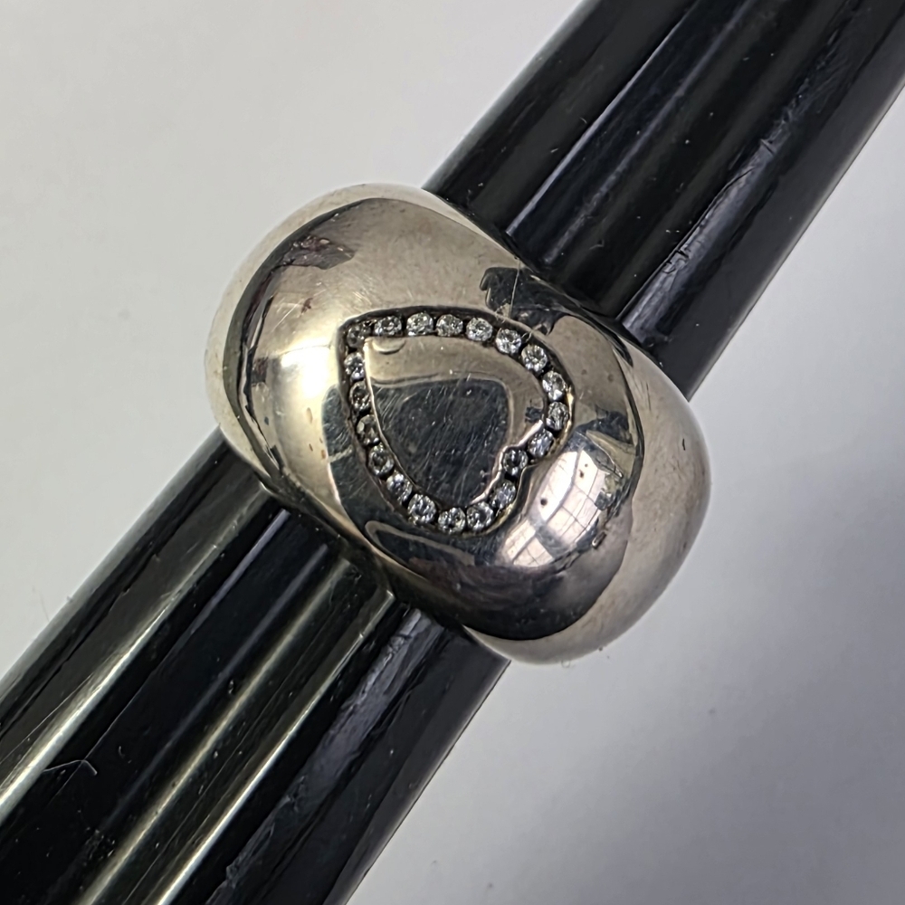 Watch Video / Sterling Silver 925 Heart Ring